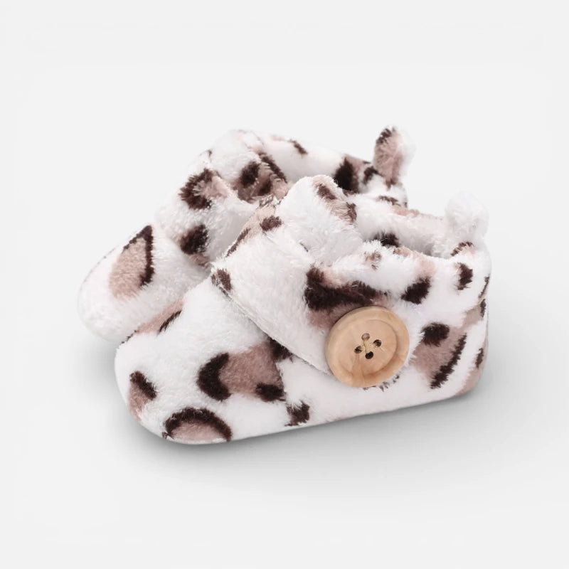Mocassin Bébé Léopard En Coton