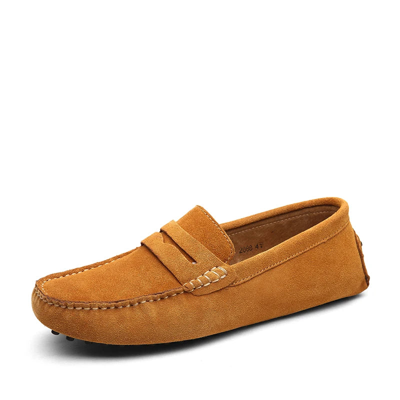 Mocassin Homme Camel Daim