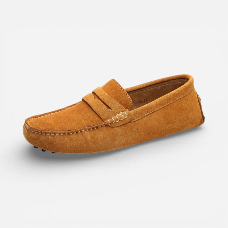 Mocassin Homme Camel Daim