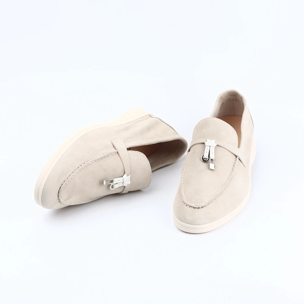 Mocassin En Daim beige à Gland