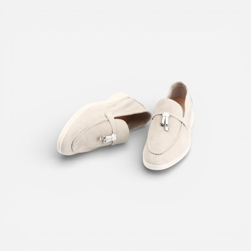 Mocassin En Daim Beige à Gland