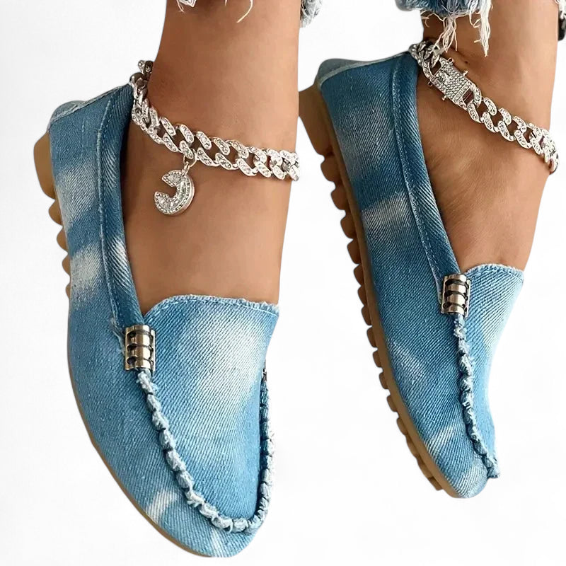 Mocassin En Jean Pour Femme