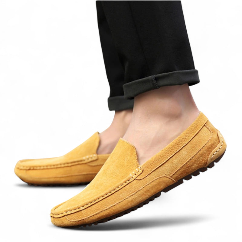 Mocassin Daim Camel Homme Chic