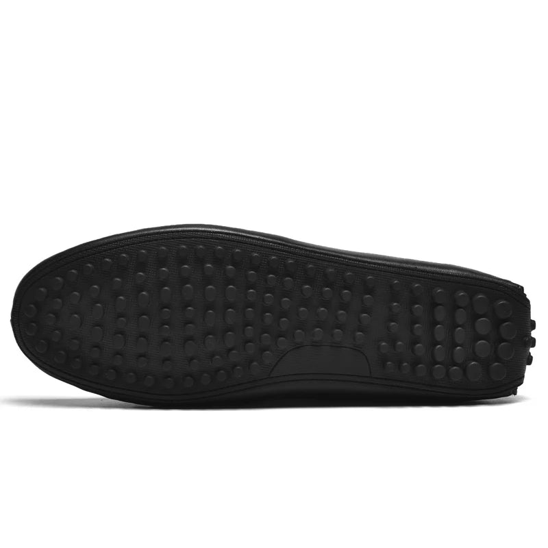 Mocassin En Cuir Tressé Mat Pour Homme
