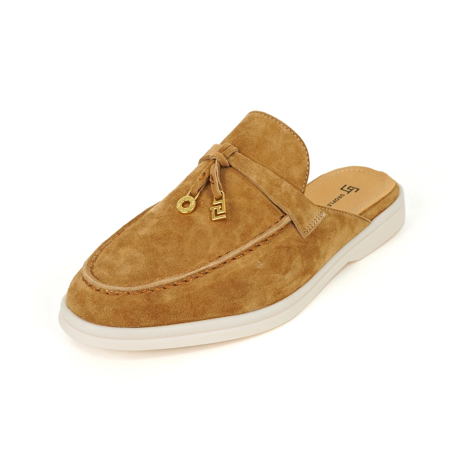 Mocassin Ouvert Marron à Gland Pour femme