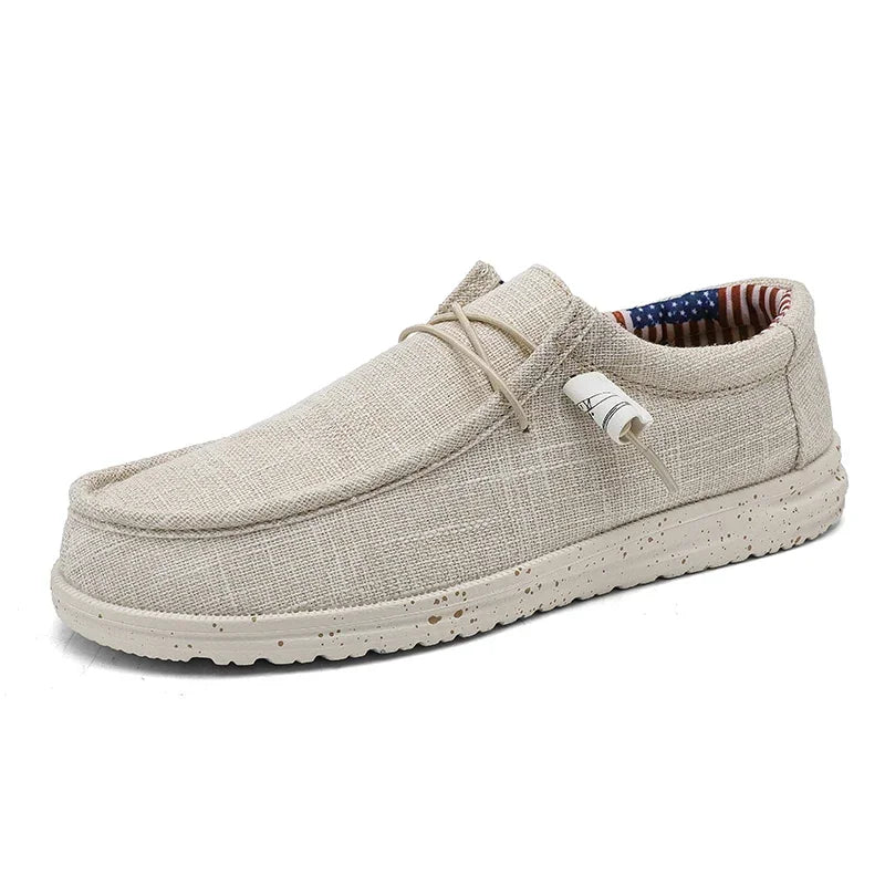 Mocassin Tendance Blanc Pour Homme à Lacet