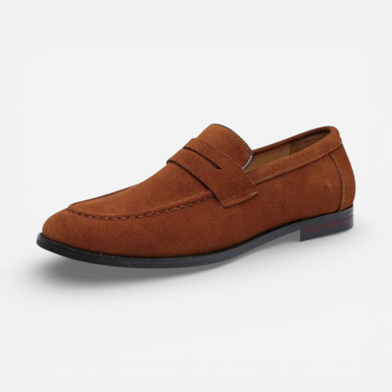 Mocassin Daim Homme Marron