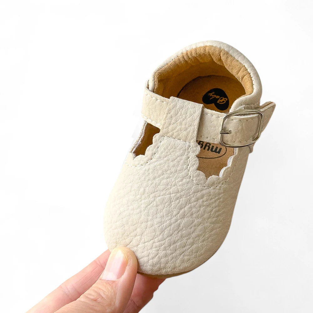 Mocassin Cuir Beige Bébé