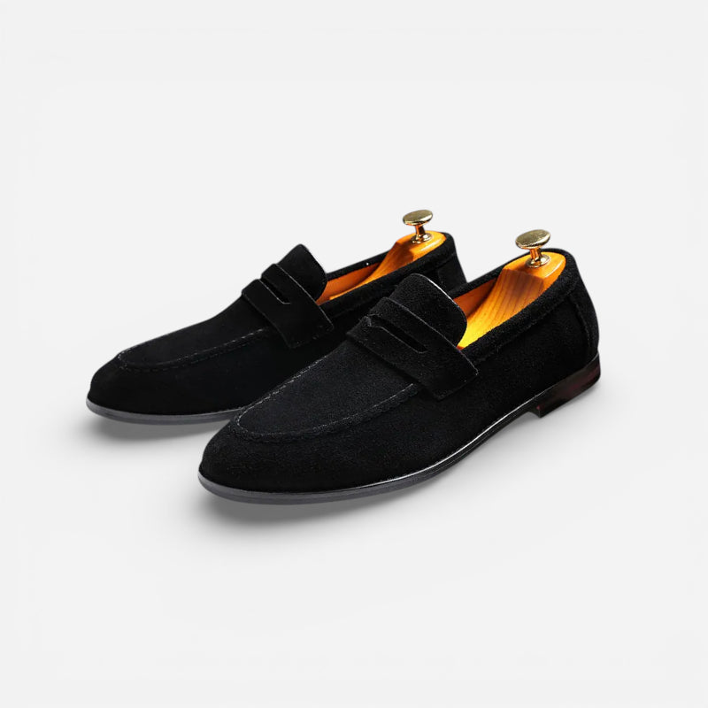 Mocassin Homme Daim Noir