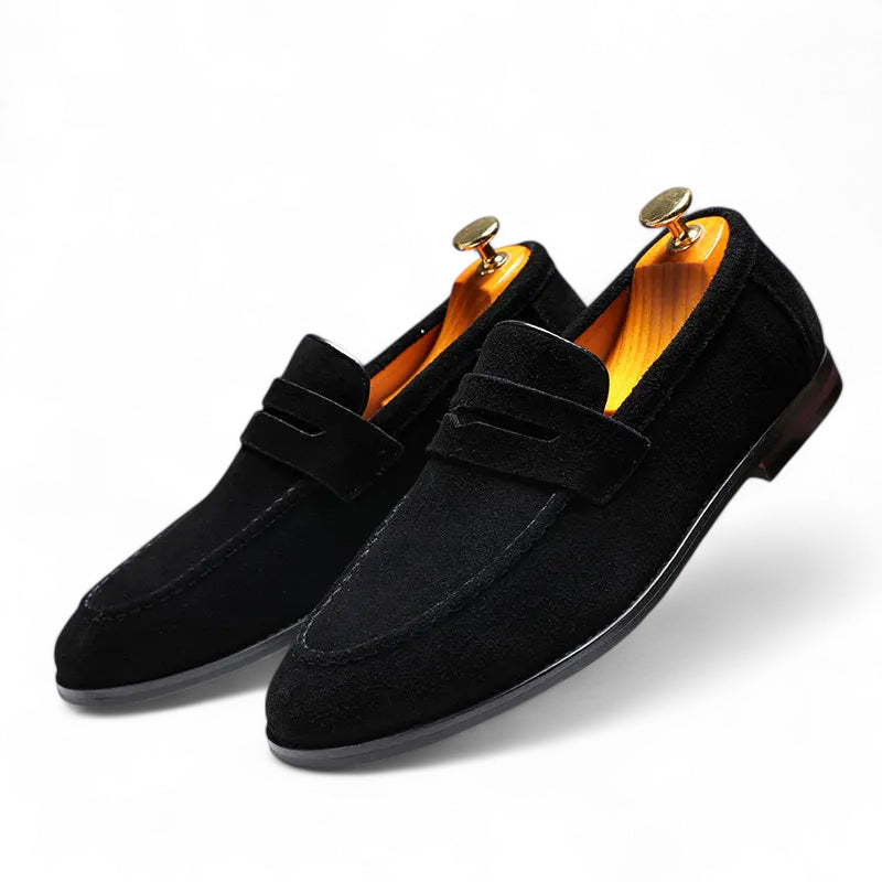 Mocassin Homme Daim Noir