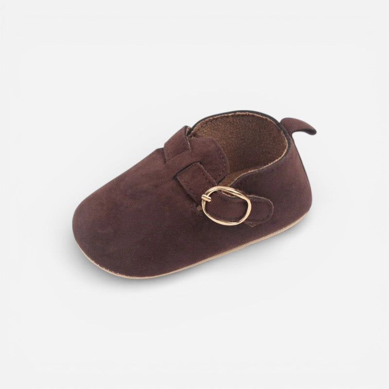 Mocassin Bébé Daim Marron Foncé