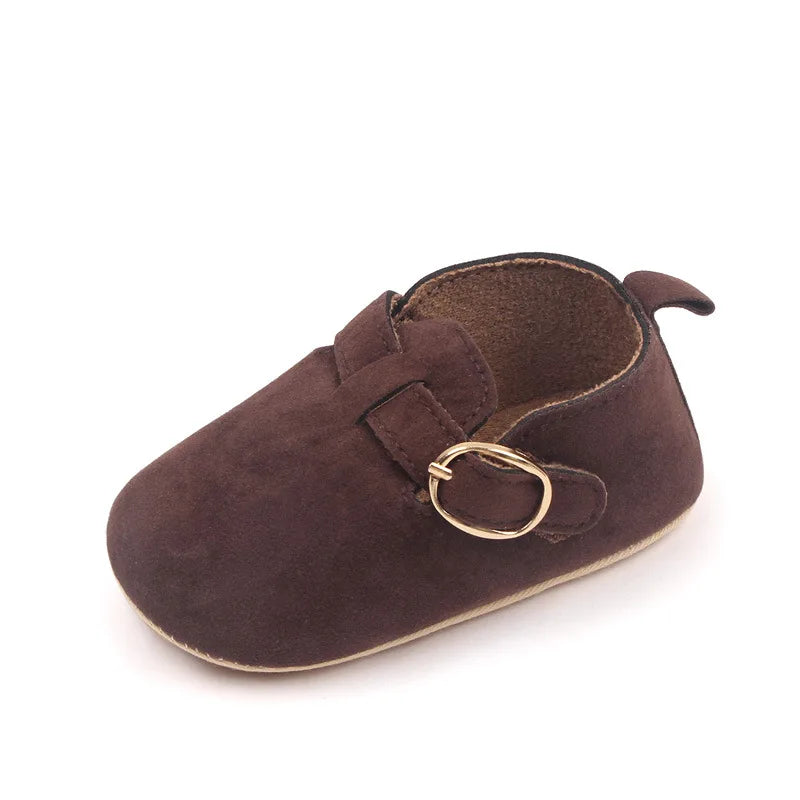 Mocassin Bébé Daim Marron Foncé