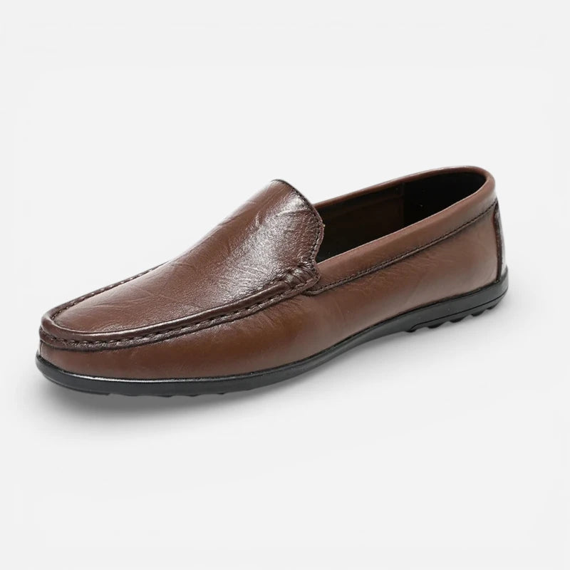 Mocassin Homme Cuir Marron