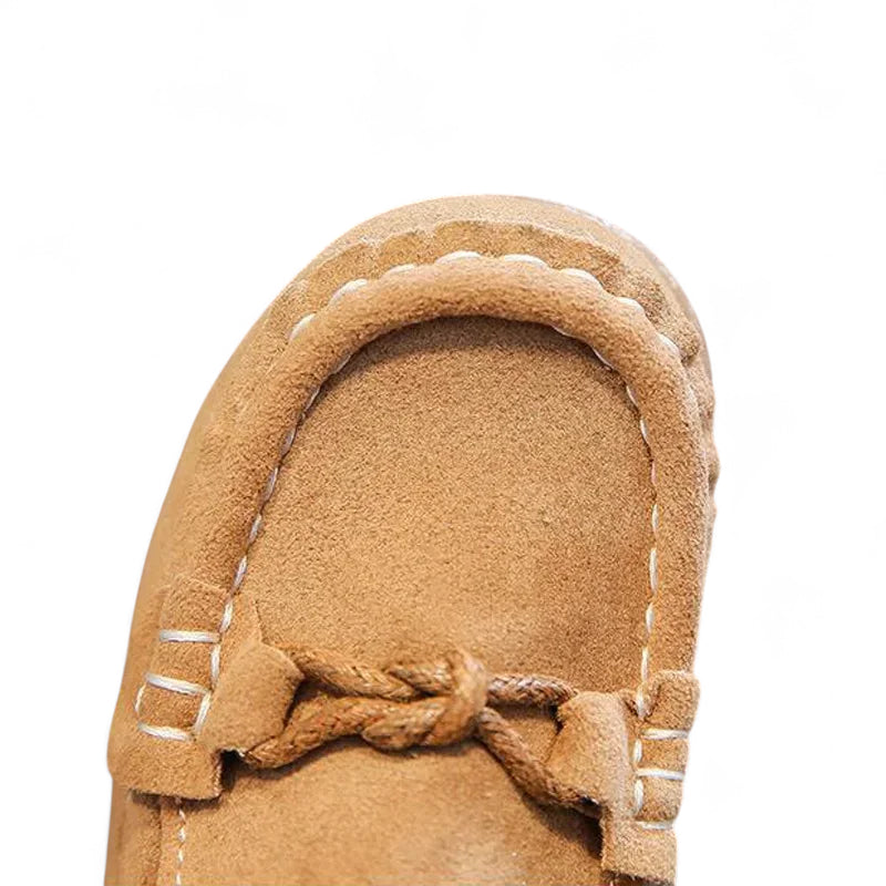 Mocassin En Daim Camel Pour Enfant