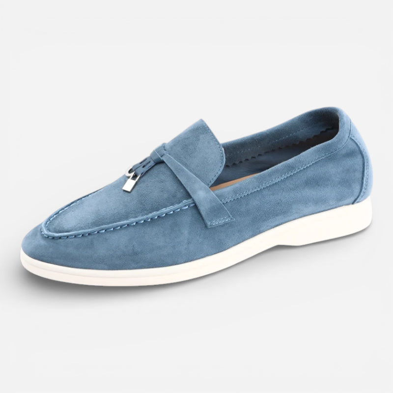 Mocassin Daim Bleu Gland