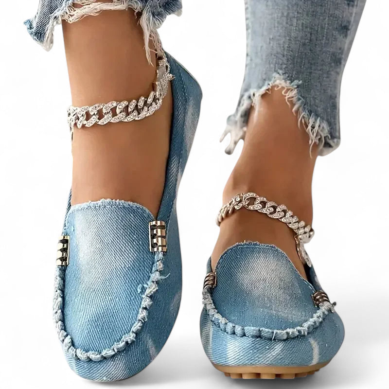 Mocassin En Jean Pour Femme