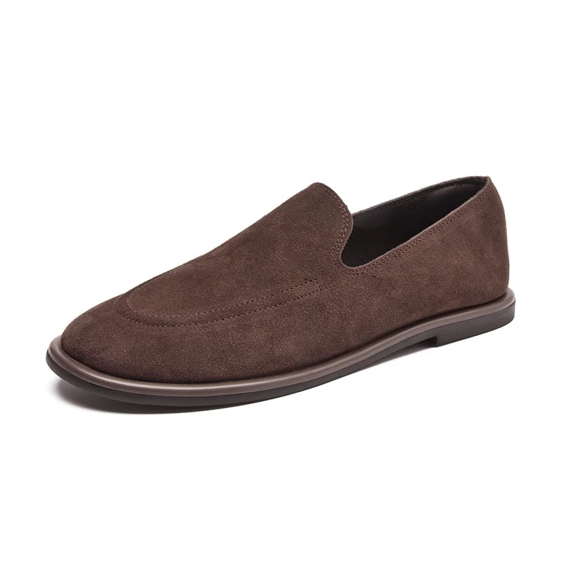 Mocassin Daim Marron Foncé Femme