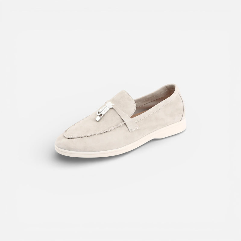 Mocassin En Daim Beige à Gland