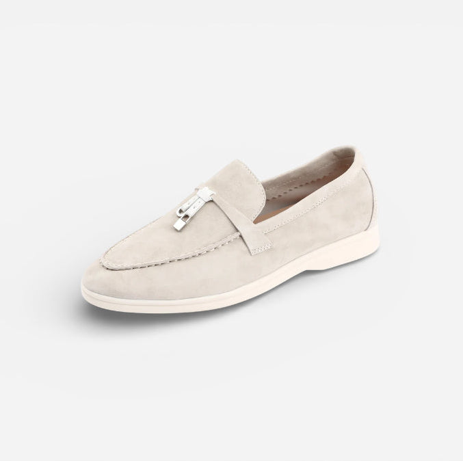 Mocassin En Daim Beige à Gland