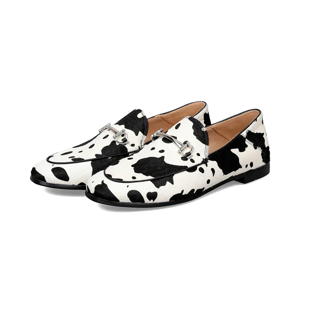 Mocassin Femme Cow Print