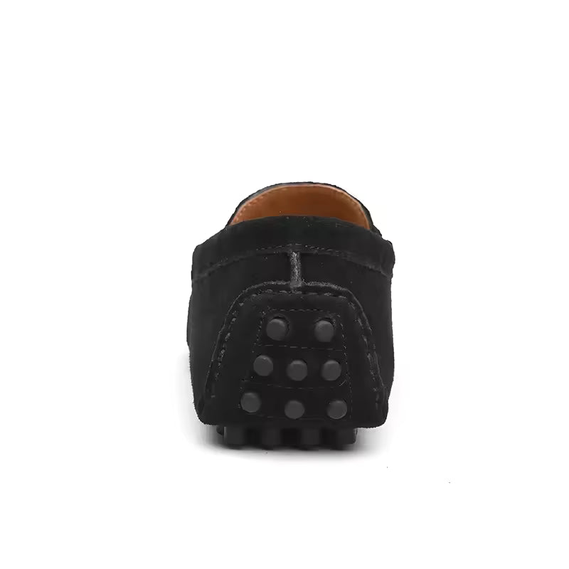 Mocassin Daim Noir Femme