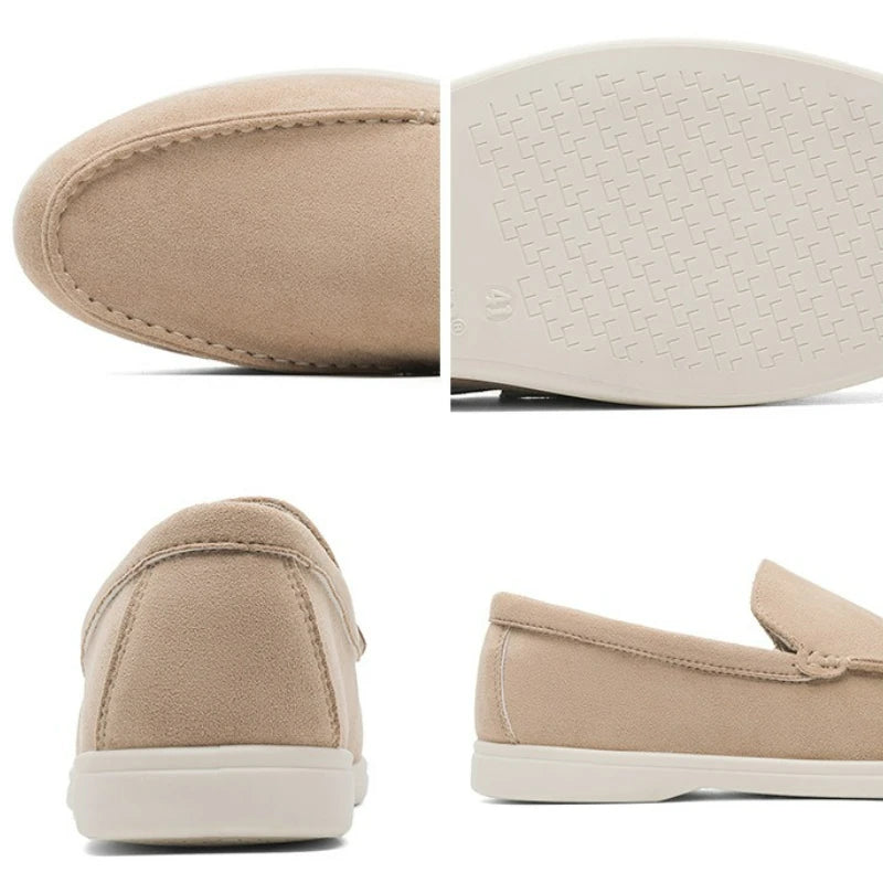 Mocassin Homme Daim Beige