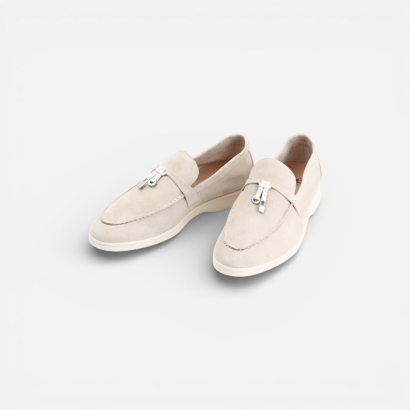 Mocassin En Daim Beige à Gland
