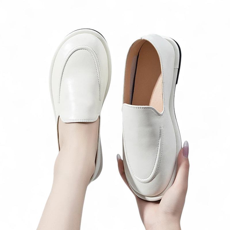 Mocassin Cuir Souple Femme