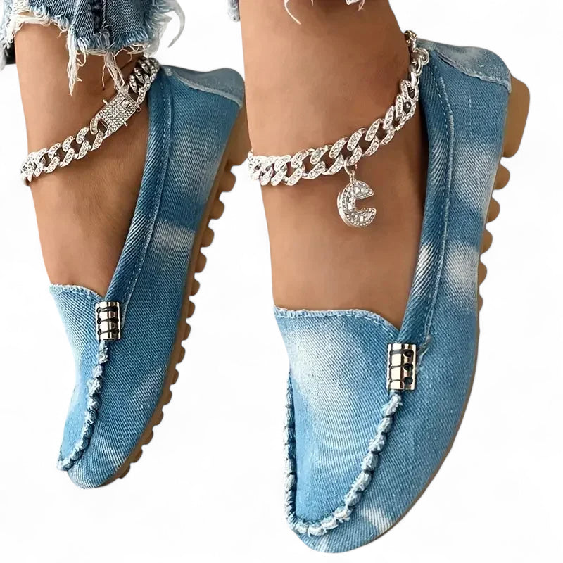Mocassin En Jean Pour Femme