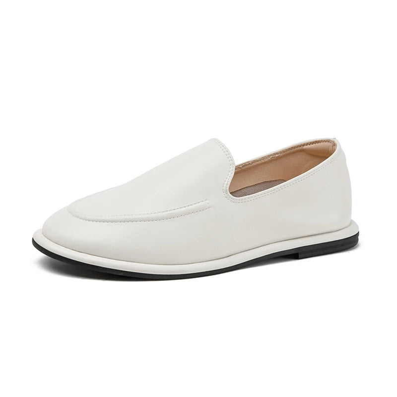 Mocassin Cuir Souple Femme