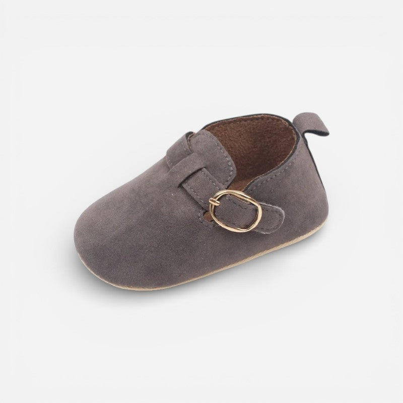 Mocassin Bébé Daim Gris