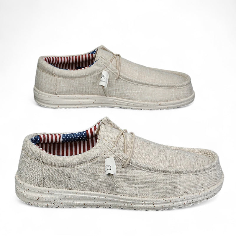 Mocassin Tendance Blanc Pour Homme à Lacet