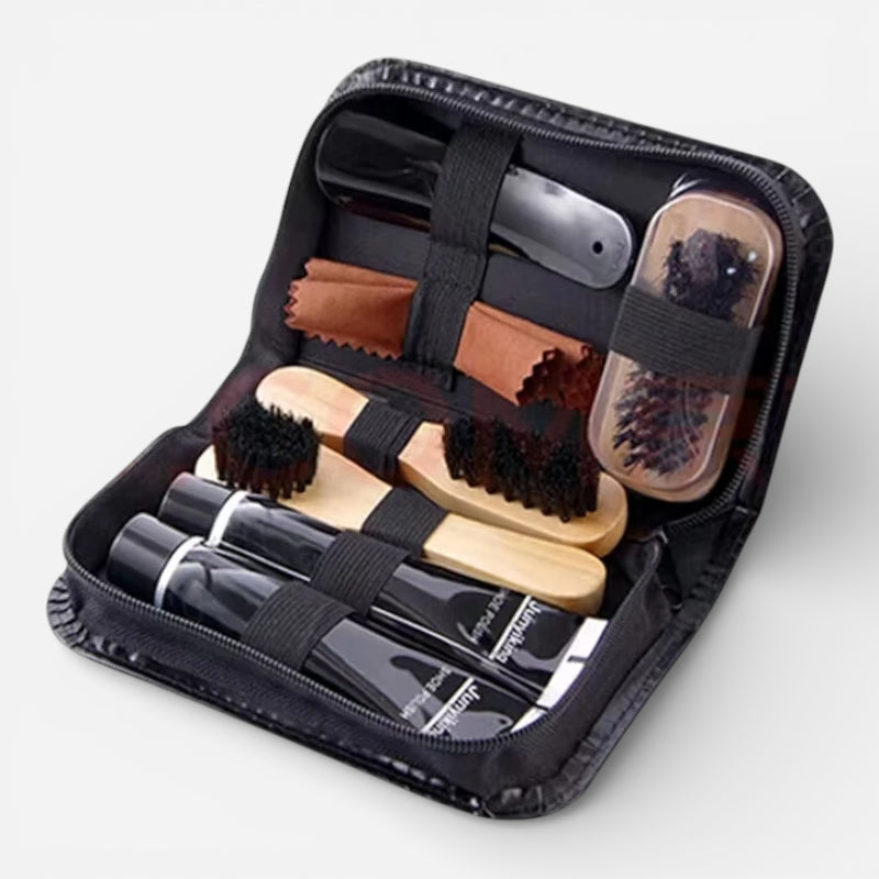 Pack Entretien Mocassin Complet – Nettoyage, Brillance & Protection Cuir / Daim