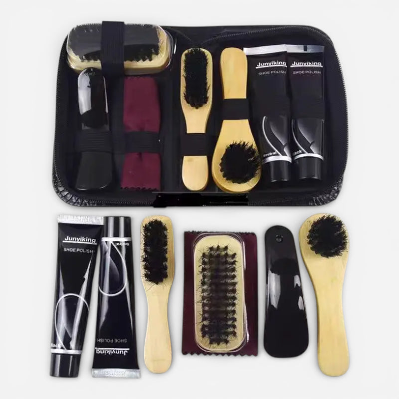 Pack Entretien Mocassin Complet – Nettoyage, Brillance & Protection Cuir / Daim