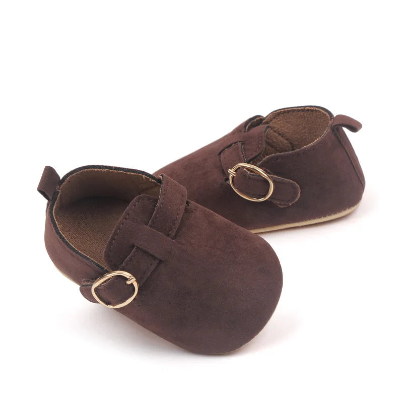 Mocassin Bébé Daim Marron Foncé