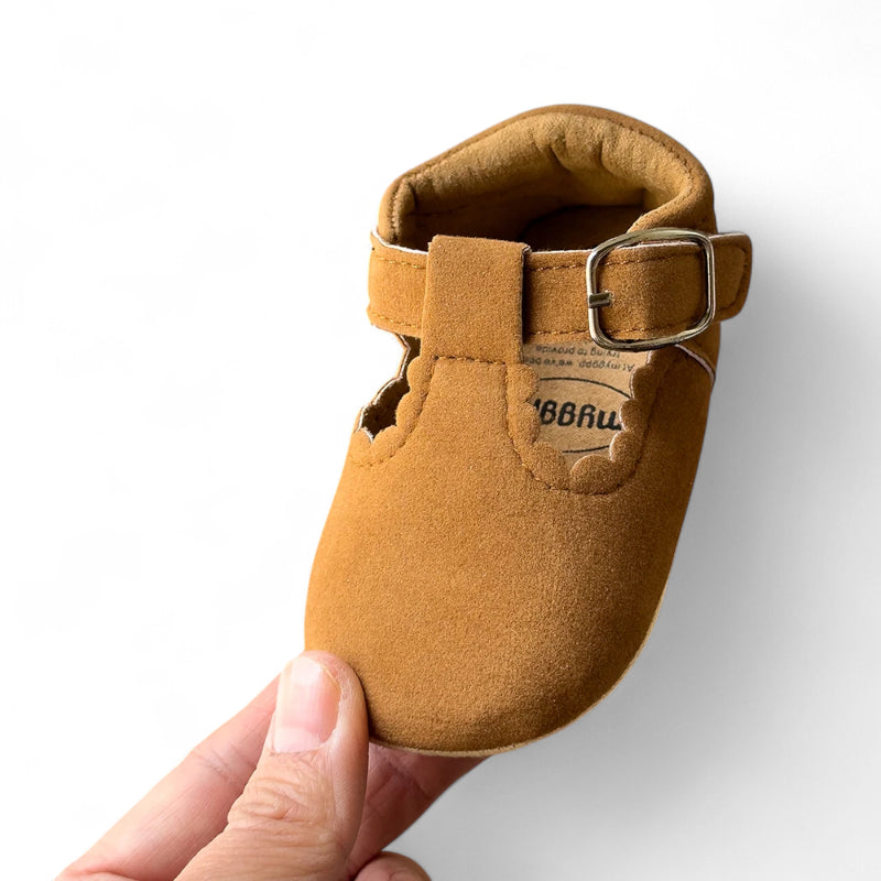 Mocassin Daim Camel Bébé
