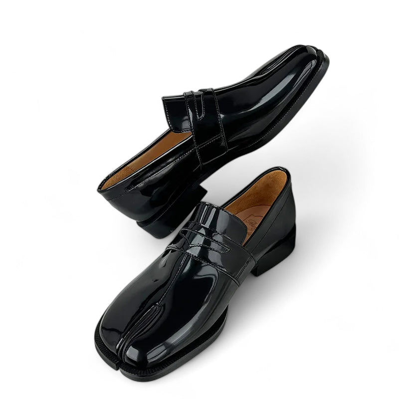 Mocassin Cuir Vernis Femme