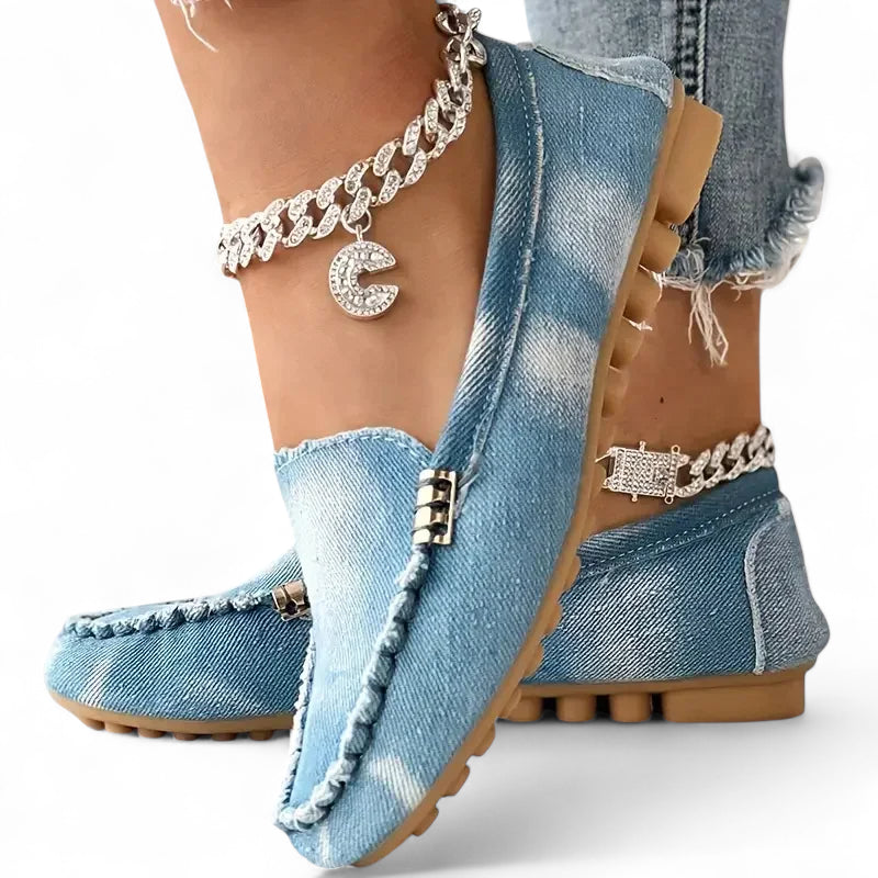 Mocassin En Jean Pour Femme
