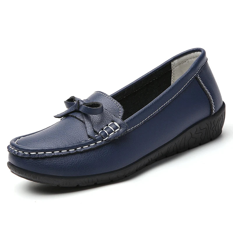 Mocassin Noeud Papillon Marine