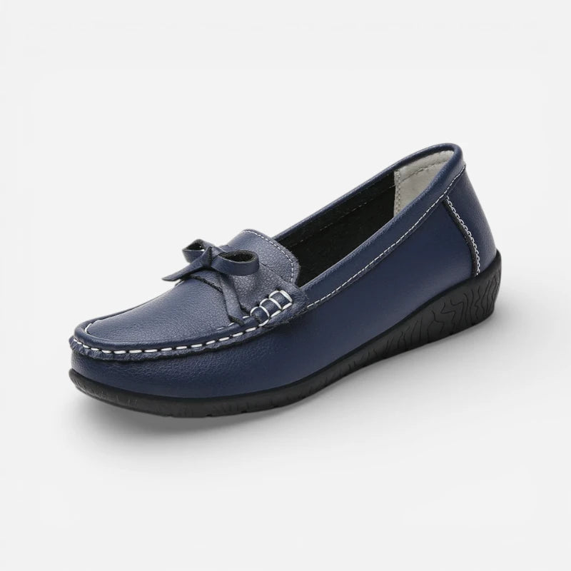 Mocassin Noeud Papillon Marine
