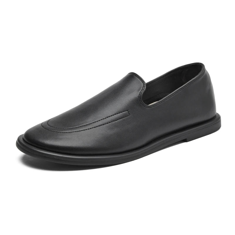 Mocassin Cuir Vernis Noir Femme