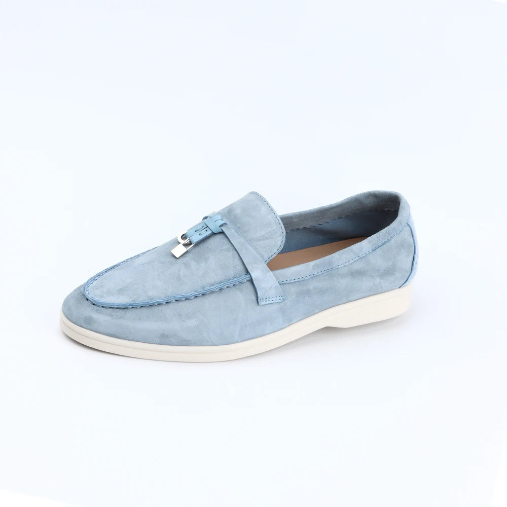Mocassin Daim Bleu Ciel Gland