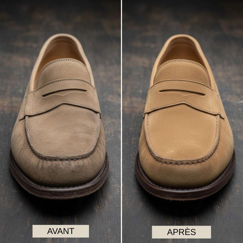 Pack Entretien Mocassin Complet – Nettoyage, Brillance & Protection Cuir / Daim