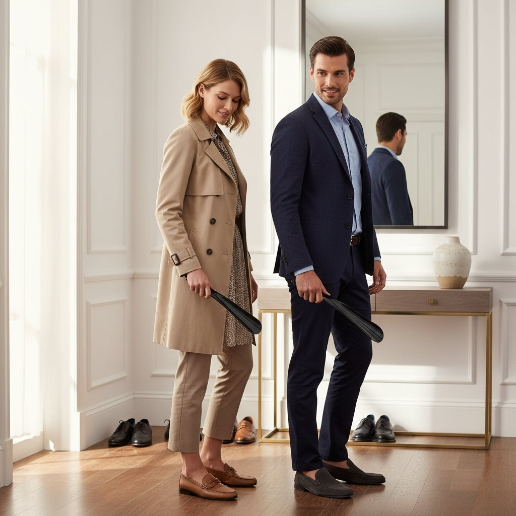 Chausse-pied Ergonomique En Plastique Durable Premium Confortable Et Protège Talon