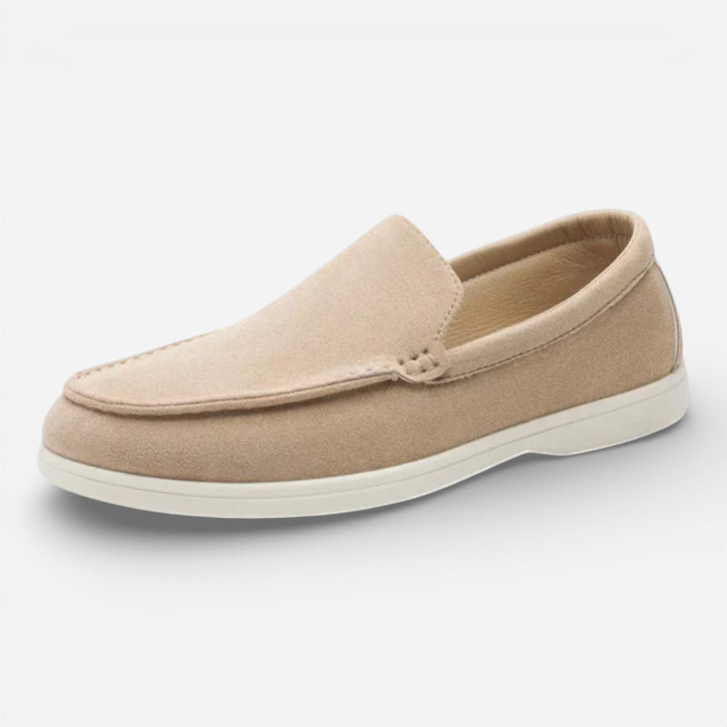 Mocassin Homme Daim Beige