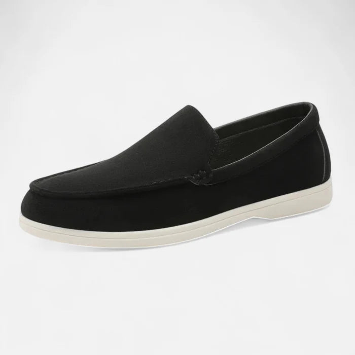 Mocassin Homme En Daim Noir