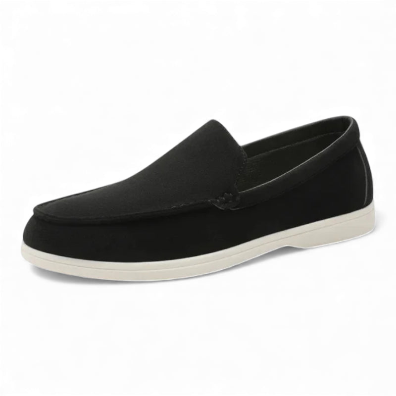 Mocassin Homme En Daim Noir