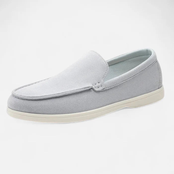 Mocassin Homme Bleu Clair Daim