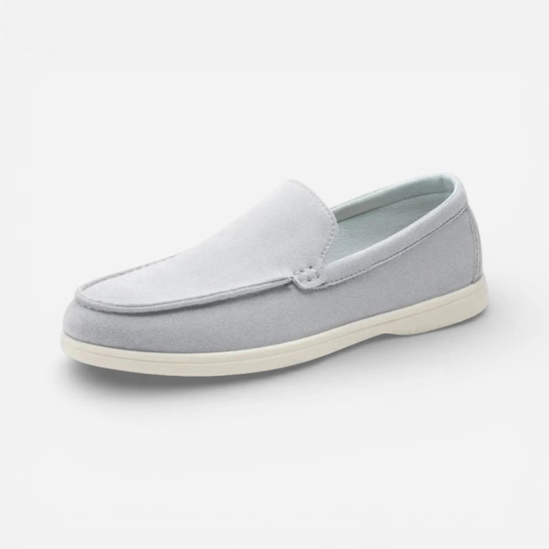 Mocassin Homme Bleu Clair Daim