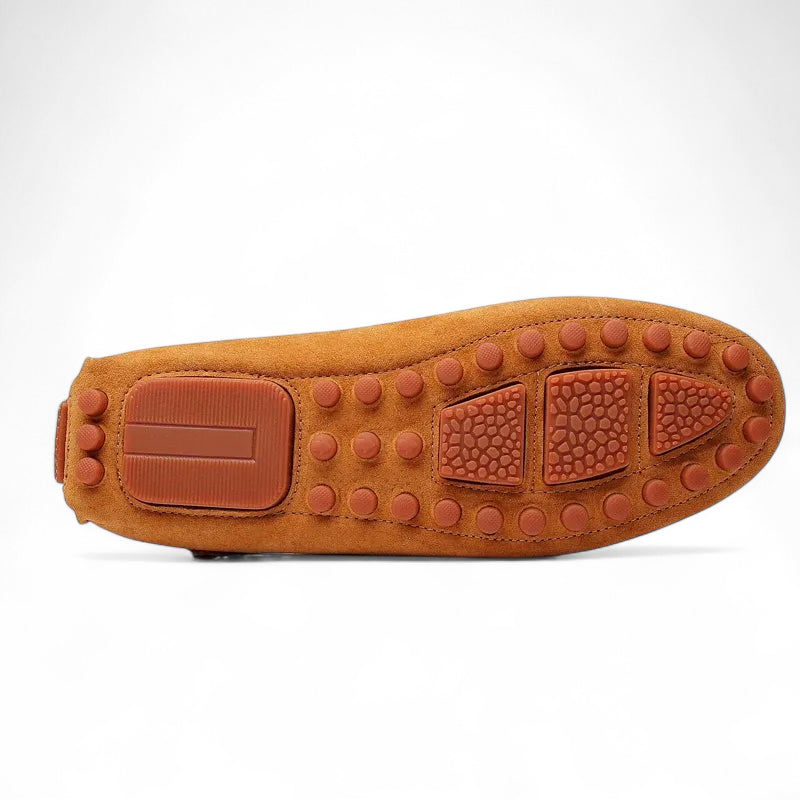 Mocassin Pour Homme Daim Camel